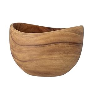 Bol en forme de bateau, résine en bois imprimé émaillé, Design naturel, en bois manga, offre spéciale, 1 pièce - Product Image 1