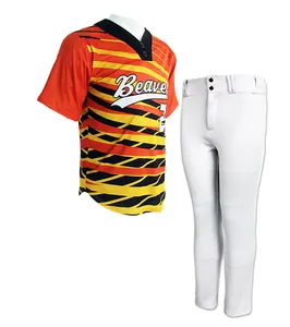 棒球制服国际主题定制标志升华棒球球衣套装最佳质量