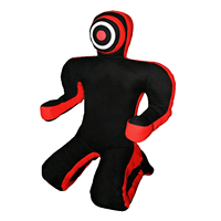 Mannequin de grappling MMA Jiu Jitsu, sac de frappe sur pied en cuir PU noir pour Jiu Jitsu Brésilien (BJJ), rempli de sable