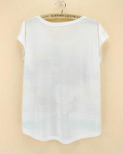 Camiseta de manga corta para mujer, ropa con estampado de flores y jarrón, a la venta - Product Image 2