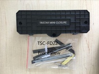 TRISTAR TSC-FD22 Mini Joint de Fibre Optique en Ligne 2 Ports ABS Noir pour Réparation de Câbles FTTH Télécommunications Utilisation Intérieure/Extérieure