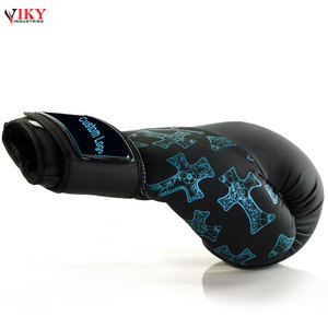 Guantes de boxeo profesionales con logotipo personalizado, venta al por mayor, entrenamiento de lucha, guantes de boxeo de cuero PU de buena calidad - Product Image 6