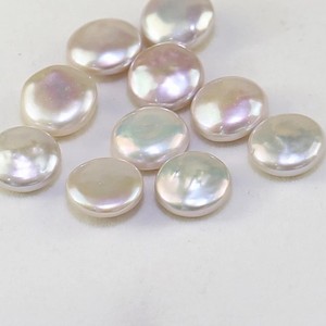 Perlas sueltas de agua dulce blancas naturales de 15mm, forma irregular barroca de moneda sin perforar y medio perforada, precio de fábrica al por mayor - Product Image 2