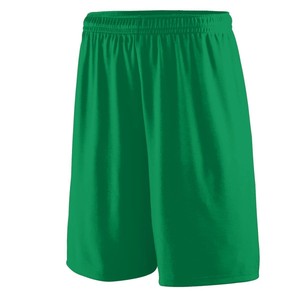 Short en maille légère pour homme avec poches confort, ceinture élastique Pantalon court vert Fitness pour unisexe par pace sports - Product Image 1