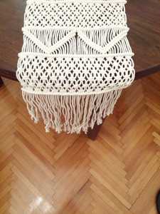 Camino de mesa de macramé blanco para Decoración de mesa de boda Ajuste de mesa de boda bohemio - Product Image 5