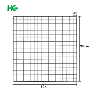 Red de alambre cuadrada montada en la pared estante colgante tablero de malla cartón embalado - Product Image 3