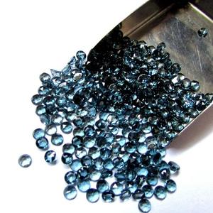 4mm Naturel Londres Bleu Topaze Rose Coupe Ronde Calibré Cabochons En Vrac Fabricant Boutique En Ligne Maintenant Usine Meilleur Prix Revendeur - Product Image 1