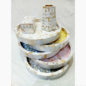 Colección de Artesanía Natural para Decoración del Hogar, Diseño Personalizado VC Pulido con Incrustaciones de Madreperla, Estilo Animal Indio e Imitación Antigua - Product Image 6