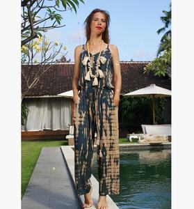 New Designer 2024 New Collection of <b>Women's</b> <b>Wear</b> Rayon Batik <b>Resort</b> Jumpsuit - Product Image 1