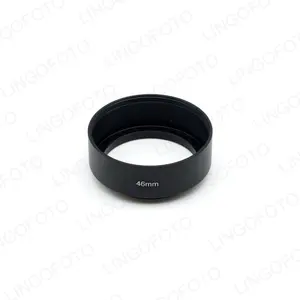 Evrensel Metal standart vidalı dağı Lens Hood için 46mm filtre konu LC4440