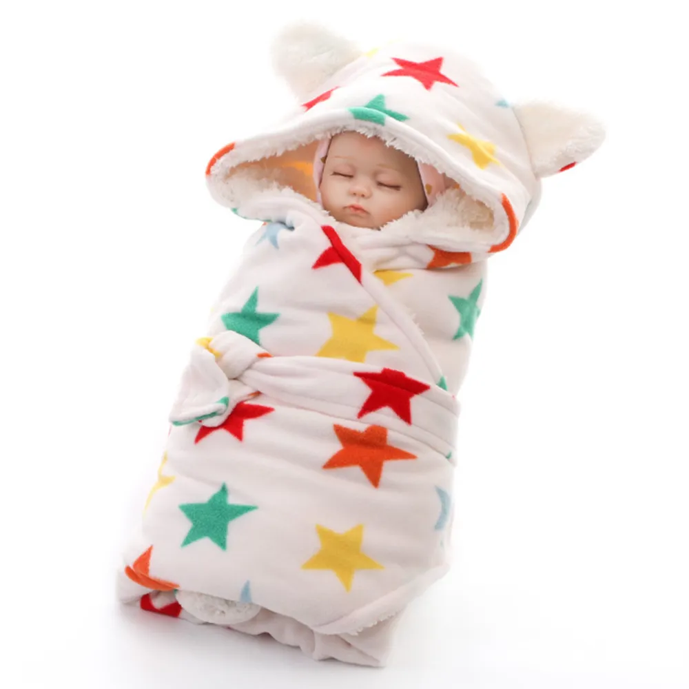 100% organic cotton adjustable fleece blanket muslin swaddle blankets baby sleeping bag for winter