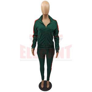 Chándal de poliéster de alta calidad para mujer elegante diseño personalizado Logo XL tamaño estilo Casual Jogger pantalones de chándal sudadera con cordón - Product Image 6