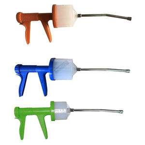 Fabrication en gros Meilleure qualité Pistolet automatique Drench Corps en métal Poignée en forme de V Instruments vétérinaires Buse en acier - Product Image 5