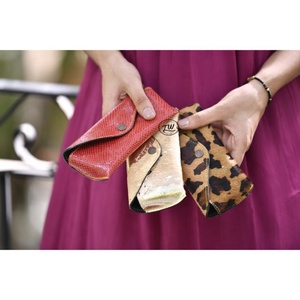 Portable Soft Leather Sunglasses <b>Pouch</b> Foldaway Eye Glasses Carry Case for Women <b>Men</b> Bulk Product for Eyeglasses Cases & Bags - Product Image 2