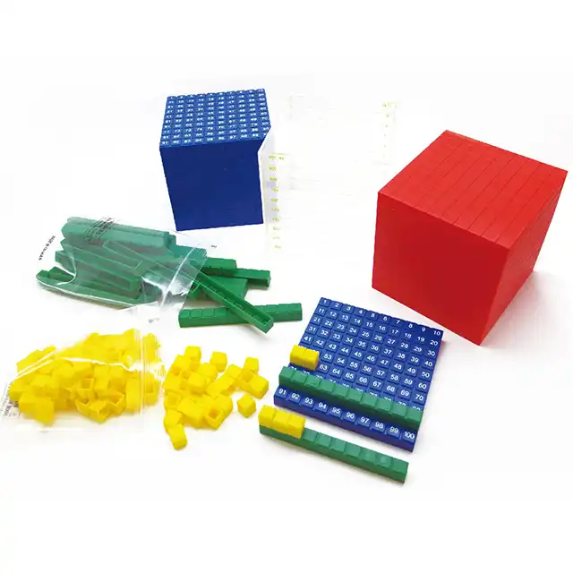 Educational Toys Plastic Base Ten Unit Rod Flat Cube Base Ten Blocks -  China Educational Toy, Plastic Toy