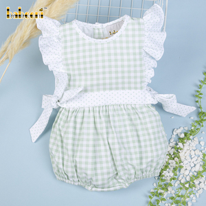 Vestido de Verano para Niñas, 100% Algodón, Estilo Burbuja, Liso, con Bordado, OEM ODM, Venta al por Mayor, Modelo BB2644 - Product Image 5