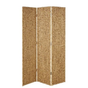 Cloison tissée à la main en jonc de mer et en jacinthe d'eau naturelle pour salon Cloisons de salon en paille - Product Image 1