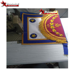 Instruments de cérémonie maçonniques de l'Arche Royale du Rite Français, brodés à la main, blancs |   Taille et logo personnalisables - Product Image 3