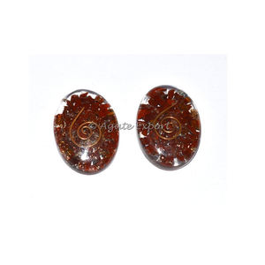 Red Jasper Orgone Energy Oval Cabujones Crystal Healing Product Proveedor - Product Image 1