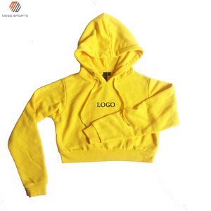 Women's Yellow Hooded Crop <b>Top</b> Tracksuit Set Full Sleeve Loose Fit Casual Sportswear Two Piece Solid Color Sweatshirt Pants - Product Image 2