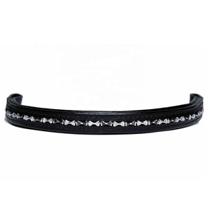 Banda ecuestre de cuero de vaca para cejas, diseño de lujo, hecho a medida, todos los colores disponibles - Product Image 1