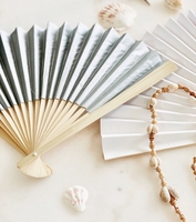 Eventail décoratifs, mini éventail à main en papier avec logo personnalisé pour cadeau de mariage