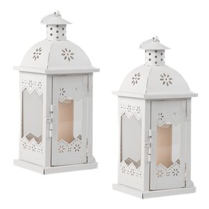 Metal Moroccan Temple <b>Lanterns</b> <b>Set</b> of 2 for Home Decor - Product Image 4
