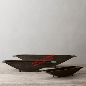 Bandeja moderna de flores en forma de barco para decoración de sala de estar, bandejas de flores de alta calidad para decoraciones de boda - Product Image 2