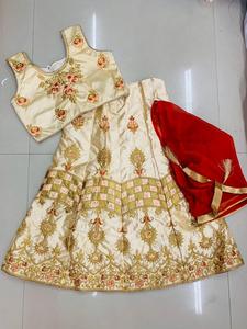 เครื่องแต่งกายงานแต่งที่ได้รับการคัดสรรมากที่สุดชุดงานเย็บปักถักร้อยหนักสำหรับเด็กชุด lehenga choli พร้อมเครื่องแต่งกายราคาถูก - Product Image 6