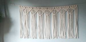 Banderole en macramé à suspendre, guirlande de macramé, à suspension murale de style Boho - Product Image 5