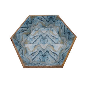 Bandeja de madera con estampado Rectangular para servir comida, bandeja de madera MDF para el hogar, precio bajo, venta al por mayor - Product Image 4