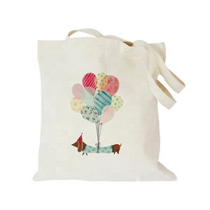 100% coton Shopping personnalisé imprimé Logo plage toile sac fourre-tout personnalisé imprimé toile coton sac à provisions - Product Image 2