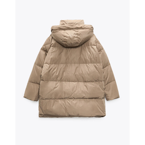 Abrigo de invierno de burbujas de manga larga para mujer, chaqueta acolchada de la mejor calidad para invierno - Product Image 2