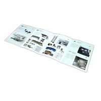 Impresión de libros personalizada Folleto doblado Encuadernación Venta al por menor Folleto Folletos Papel offset Cartón corrugado Tablero dúplex