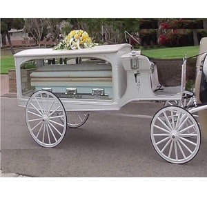Carruaje de ceremonia funeraria de caballos blancos, se puede comprar el caballo blanco tradicional - Product Image 1