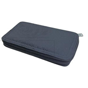 Funda negra con cremallera para extensiones de pestañas, pinza de tres caras, etiqueta privada, el mejor estuche de cremallera, embalaje para pinzas de pestañas - Product Image 2