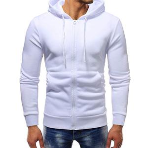 Usine personnalisée unisexe surdimensionné poids lourd sérigraphie pleine fermeture éclair bouffante à capuche coton français éponge polaire brodé pour hommes - Product Image 6