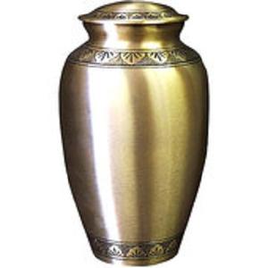 โกศเผาโลหะทองเหลืองสลักออกแบบสำหรับขี้เถ้ามนุษย์และอุปกรณ์งานศพโกศโลหะทำด้วยมือ - Product Image 6