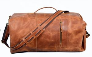 Sac à main unisexe en cuir véritable avec fermeture à glissière pour hommes et femmes - Product Image 3