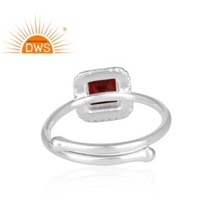 New Trendy Garnet Gemstone <b>Set</b> Fine 925 Silver Jewelry Cocktail <b>Girls</b> Ring Jewelry Manufacturer - Product Image 4