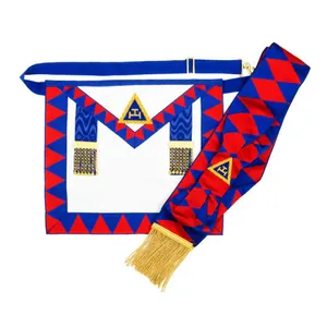 새로운 Masonic Regalia Holy Royal Arch 지방 앞치마 및 새시 RA Chapter Masonic Royal Arch Companions 앞치마, 새시 보석 및 2022