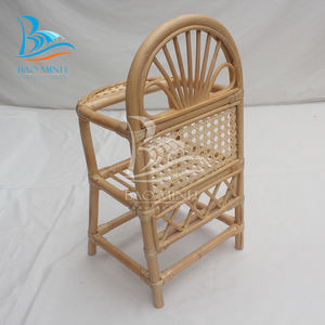 Trona de ratán extensible de estilo tradicional, silla de comedor de muñeca para cocina, muebles para el hogar - Product Image 5