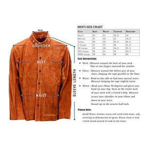 Ropa de soldadura de cuero para hombres, chaqueta de soldadura de cuero puro de último diseño - Product Image 6