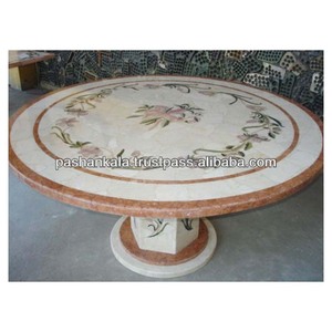 โต๊ะกาแฟแบบฝังหินอ่อน,โต๊ะหินอ่อน Pietra Dura - Product Image 1
