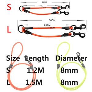 NiBao निविड़ अंधकार पीवीसी लेपित रस्सी कुत्ते का बाग पट्टा पालतू चल रहा है चलने लंबी पैदल यात्रा के लिए खेल - Product Image 6