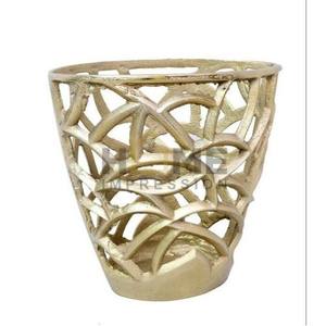 New Lattest Pattern Modern Art Aluminium Cast Solid <b>Metal</b> <b>Vase</b> for Home and Weddinf Decoration - Product Image 5