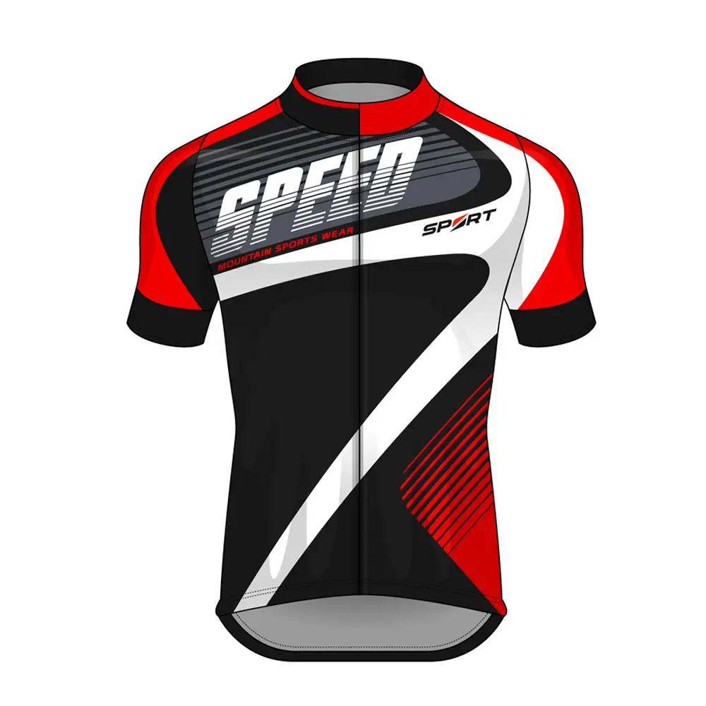 Hot Custom Sportswear Short Sleeve Digital Sublimated Printing Bicycle Clothes With Special Light Material Shirts Cycling Jersey