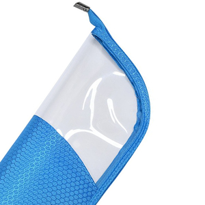 PVC à la mode pour femmes pour pochettes organisateur de toilette Logo personnalisé sac cosmétique avec fermeture éclair transparente pour le voyage - Product Image 4