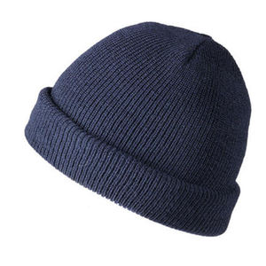 หมวกไหมพรมสวมใส่ในฤดูหนาวดีไซน์เรียบง่ายหมวกไหมพรมถักสไตล์ยูนิเซ็กส์ - Product Image 4