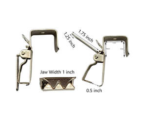 Clips de tapis chirurgicaux médicaux en acier inoxydable Cintres de tapis Pinces de tapis 8x8x8 pouces Paquet de 10,16,20,25,40,50,100,200 CE ISO - Product Image 6